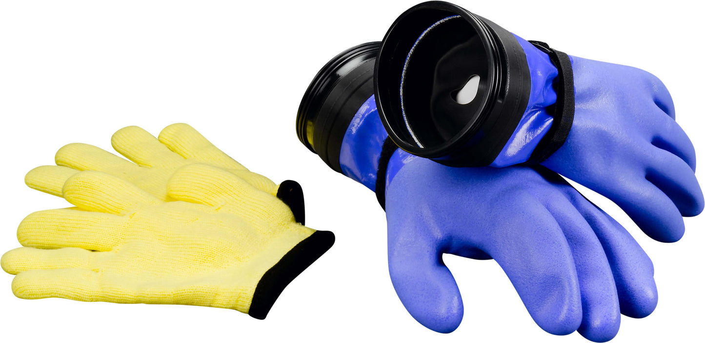 Zip Seal Gloves - Heavy Duty With Dams
