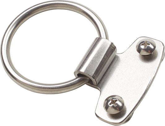 PS SS D-ring Assembly w/ Counter Plate and Screws