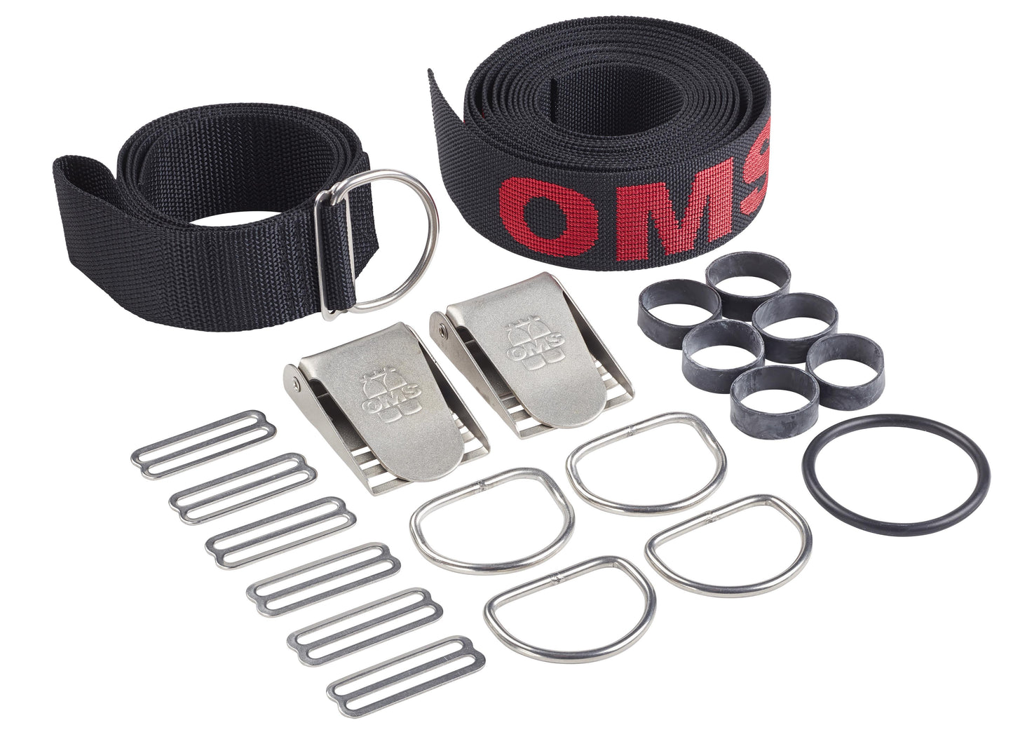 OMS Webbing for Continuous Weave Harness, including Hardware & Crotch Strap