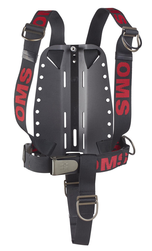 OMS AL Backplate with Complete Continuous Weave (DIR) Secure Harness & Crotch Strap