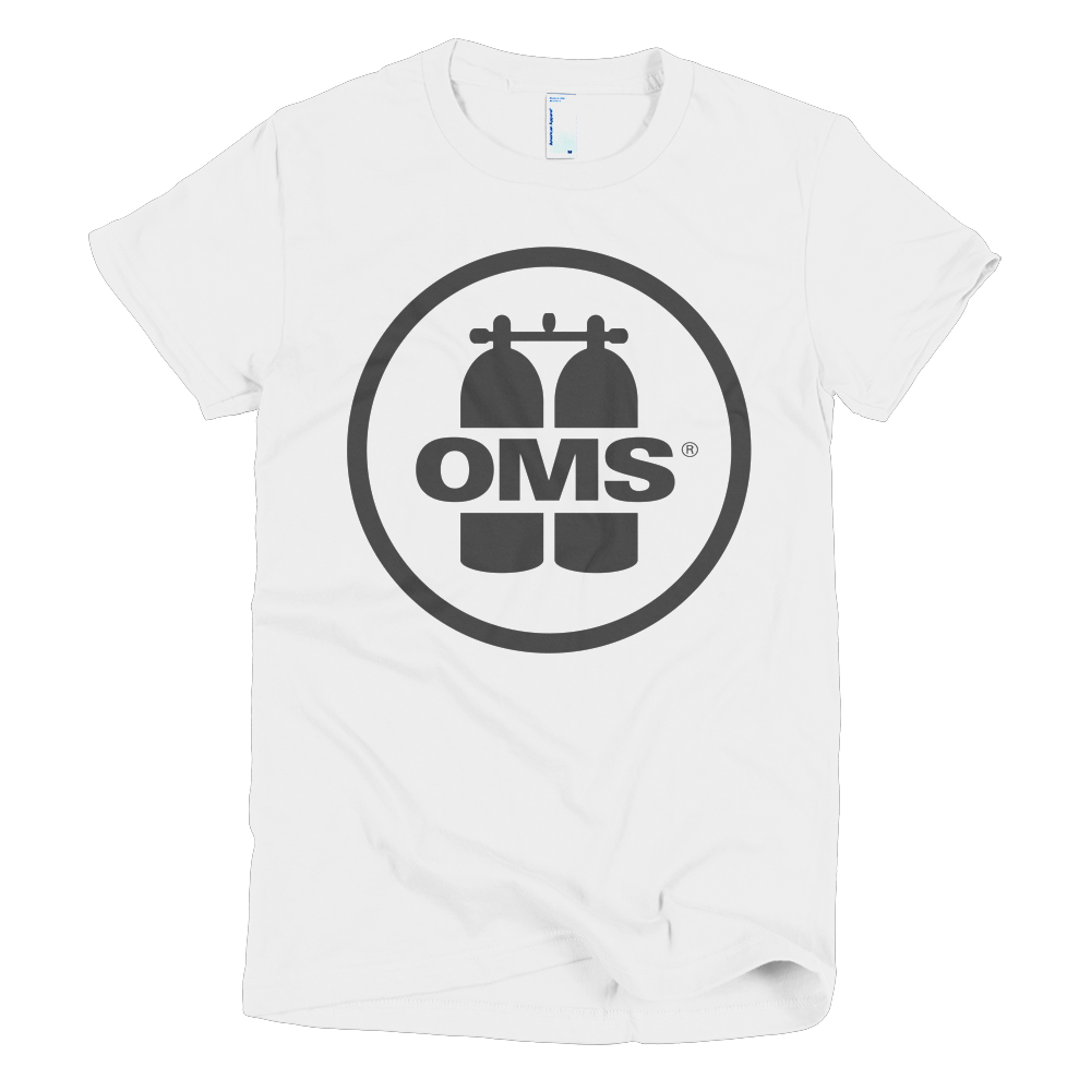 OMS Charcoal Grey Logo - Short sleeve women's t-shirt