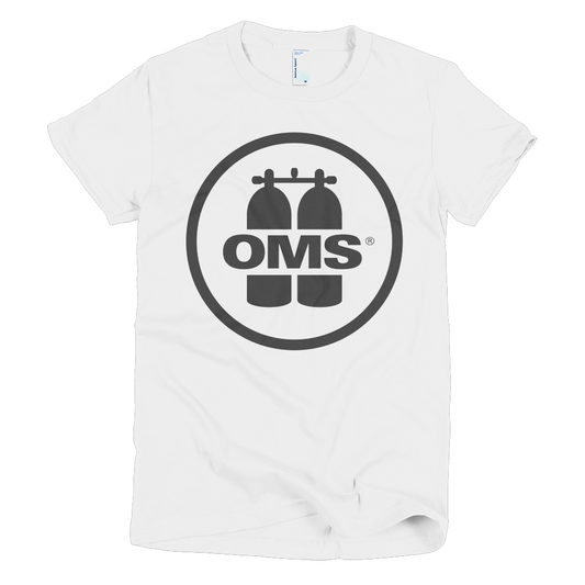 OMS Charcoal Grey Logo - Short sleeve women's t-shirt